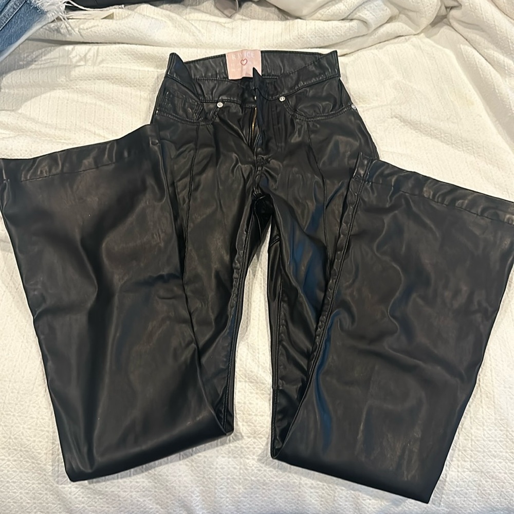 REVICE leather star pants